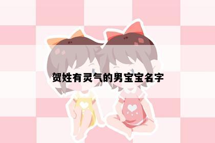 贺姓有灵气的男宝宝名字