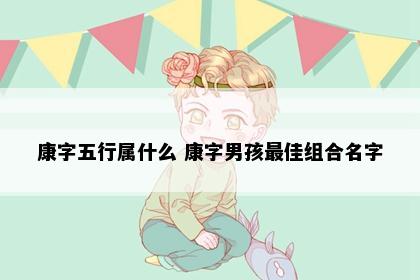 康字五行属什么 康字男孩最佳组合名字